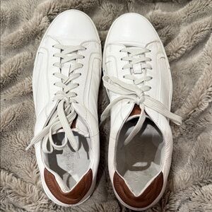 To Boot White and Brown Sneakers